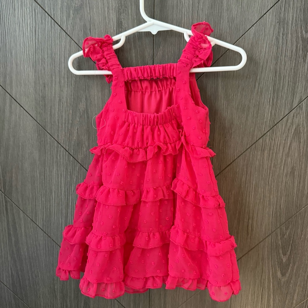 Rare Editions Pink Ruffled Toddler Girl Dress - Picture 3 of 4